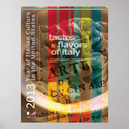 2013 Année de la culture italienne Italie Poster a (Devant)