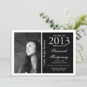 2013 Berichten over middelbare school (zwart) Kaart (Staand voorkant)