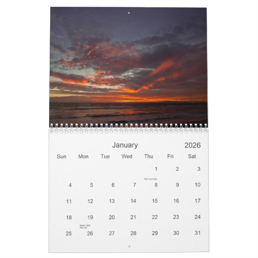 2013 calendrier - couchers du soleil de la (Jan 2026)