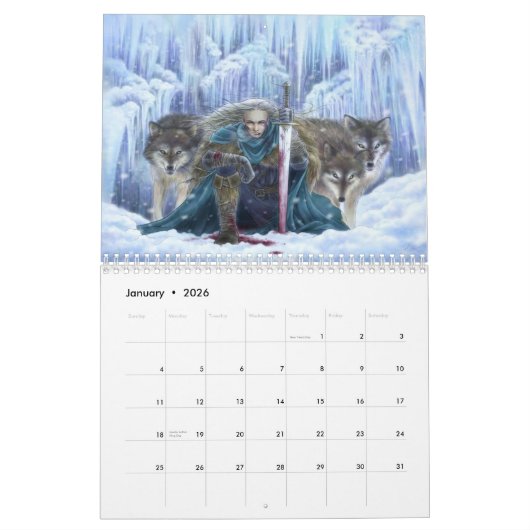 2013 calendrier d'imaginaire - art par Mitzi (Jan 2026)