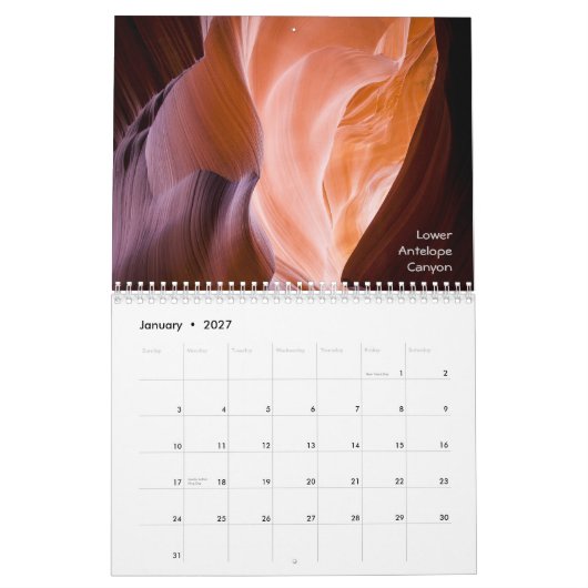 2013 calendrier - scènes de l'Arizona (Jan 2027)