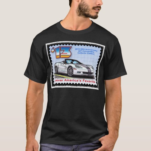 2013 Corvette 60e Jubileum Converteerbaar T-shirt (Voorkant)