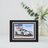 2013 Corvette 60e Jubileum Convertible Briefkaart (Staand voorkant)
