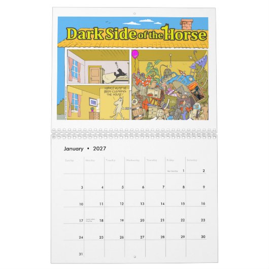 2013 Donkere zijde van de Amerikaanse muur Kalender (Jan 2027)