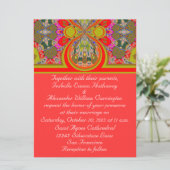 2013 Elegant Red Personalized Wedding Invitation Kaart (Staand voorkant)