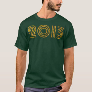 2013 Geboortejaar Glitter Effect T-shirt