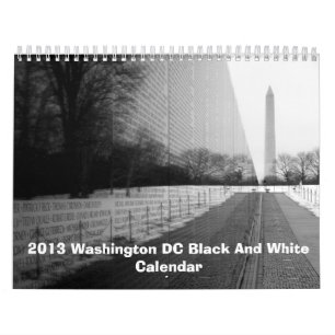 2013 Washington DC (zwart-wit) Agenda Kalender