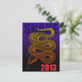 2013slang(a) briefkaart (Staand voorkant)