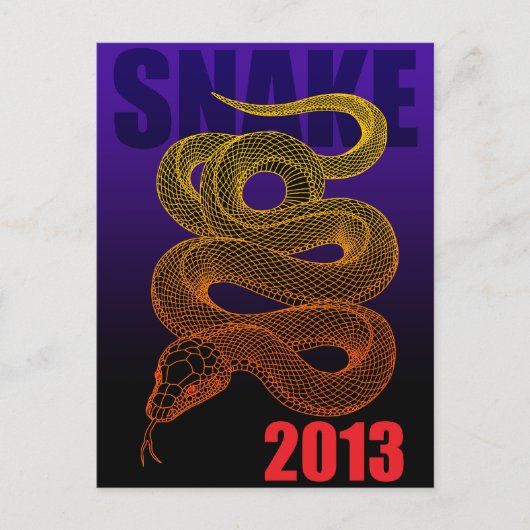 2013slang(a) briefkaart (Voorkant)