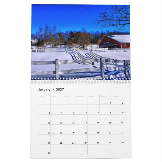2014 Barns of New England - 2 Kalender (Jan 2027)