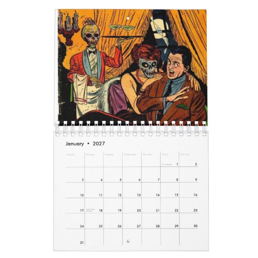2014 calendriers vintages de bandes dessinées (Jan 2027)