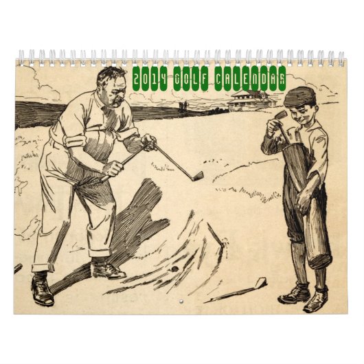 2014 calendriers vintages de golf (Protection)
