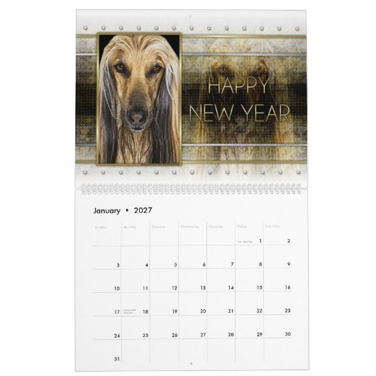 2014 chiens par le calendrier de vacances (Jan 2027)