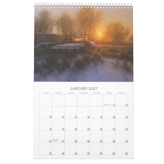 2014 De kunst van BRENT KTTON Kalender (Jan 2027)