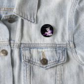 2014 Fibromyalgia Awareness Butterfly Ronde Button 3,2 Cm (In situ)