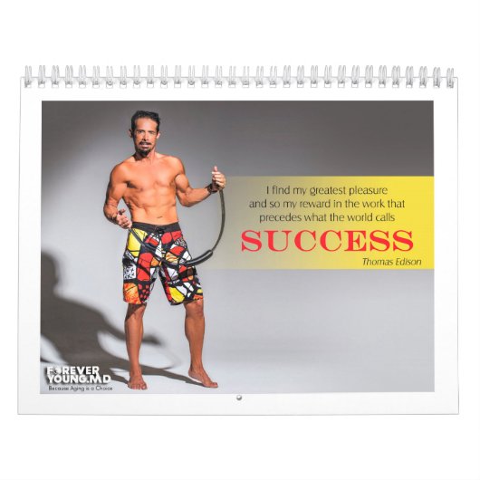 2014 "Forever Young" Fitness Wall Agenda Kalender (Hoes)