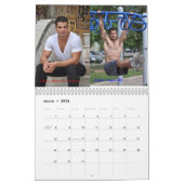 2014 Global Jongens hunk-kalender Kalender (Mar 2026)