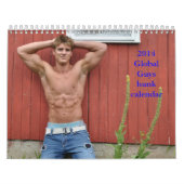 2014 Global Jongens hunk-kalender Kalender (Hoes)