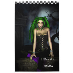 2014 Gothic Girls Art Book Calendar Kalender