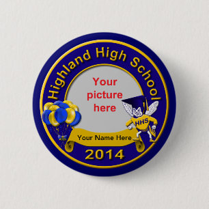 2014 High Afstuderen Guest Keepomwille Pin Ronde Button 5,7 Cm