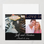 2014 Las Vegas Wedding Invitation Kaart (Voorkant / Achterkant)