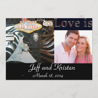 2014 Las Vegas Wedding Invitation Kaart