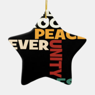 2014 Love Rocks Peace Art Print Keramisch Ornament