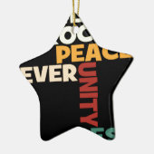 2014 Love Rocks Peace Art Print Keramisch Ornament (Links)