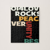 2014 Love Rocks Peace Art Print Legpuzzel (Verticaal)