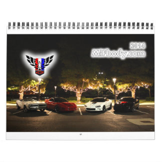 2014 Michigan FBody Calendar (12 maanden) Kalender