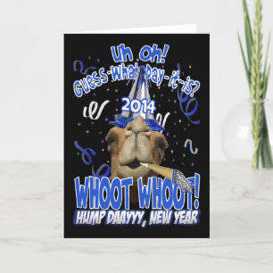 2014 Nieuwjaar Hump Day Camel Wenskaarten Feestdagen Kaart