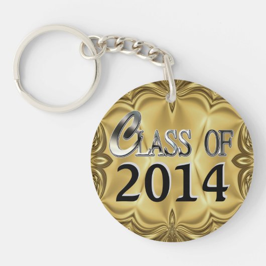 2014 of 2014 Silver Gold Class Sleutelhanger (Voorkant)