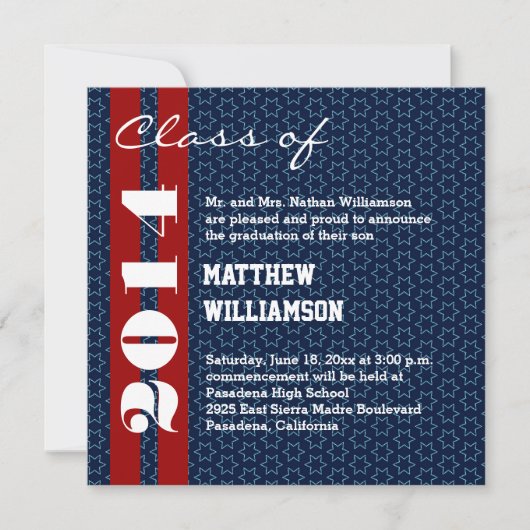 2014 of een jaar rood wit Afstuderen V02 Aankondiging (Voorkant)