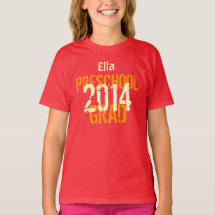 2014 of een jaar voorschoolse nieuwe aangepaste Af T-shirt