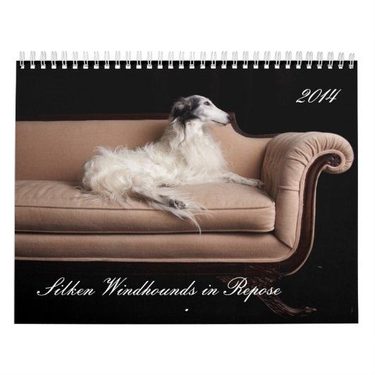 2014 Silken Windhounds in repose 1-4 Kalender (Hoes)