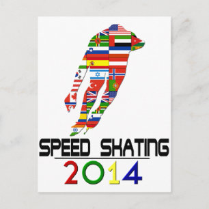 2014: Snelheid schaatsen Briefkaart