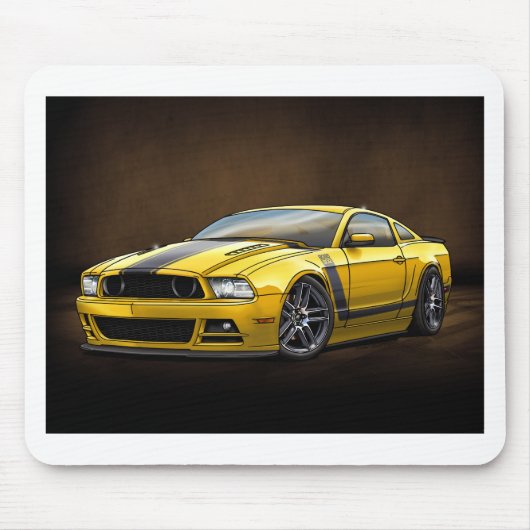 2014 Yellow Boss 302 Muismat (Voorkant)