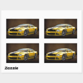 2014 Yellow Boss 302 Rechthoekige Sticker (Vel)