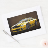 2014 Yellow Boss 302 Rechthoekige Sticker (Envelop)