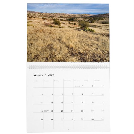 2014, Zuidoost-Nieuw-Mexico-kalender Kalender (Jan 2026)
