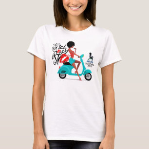 2015 Bella Vespa Girl T-shirt met namen op rug