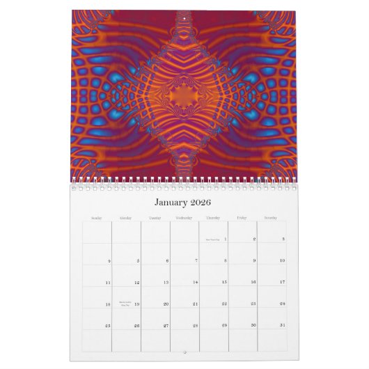 2015 Fractal Art Calendar C Kalender (Jan 2026)