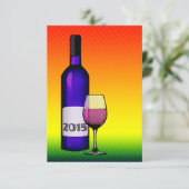 2015 wijn voor viering kaart (Staand voorkant)