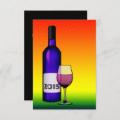 2015 wijn voor viering kaart (Voorkant / Achterkant)