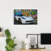 2015 Z06 Corvette Poster (Thuiskantoor)