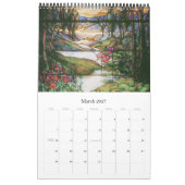 2016 2017 calendriers de nature en verre souillé (Mar 2027)