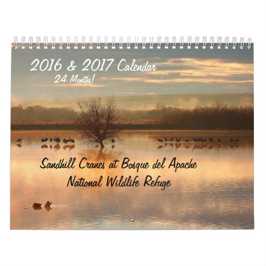 2016/2017 Crane Birds Animals Wildlife Refuge Kalender (Hoes)