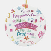 2016 Aangepaste afbeelding Skating Ornament (Voorkant)