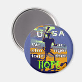 2016 Amerikaanse verkiezing Hillary Clinton hope S Magneet (Voorkant / Achterkant)