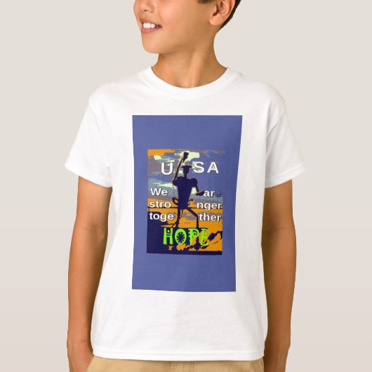 2016 Amerikaanse verkiezing Hillary Clinton hope S T-shirt (Voorkant)